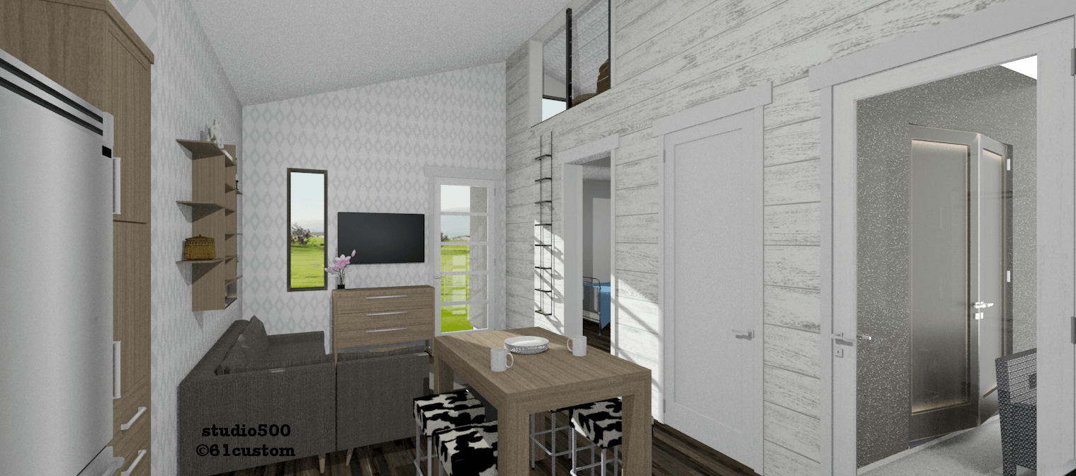 studio500: modern tiny house plan | 61custom