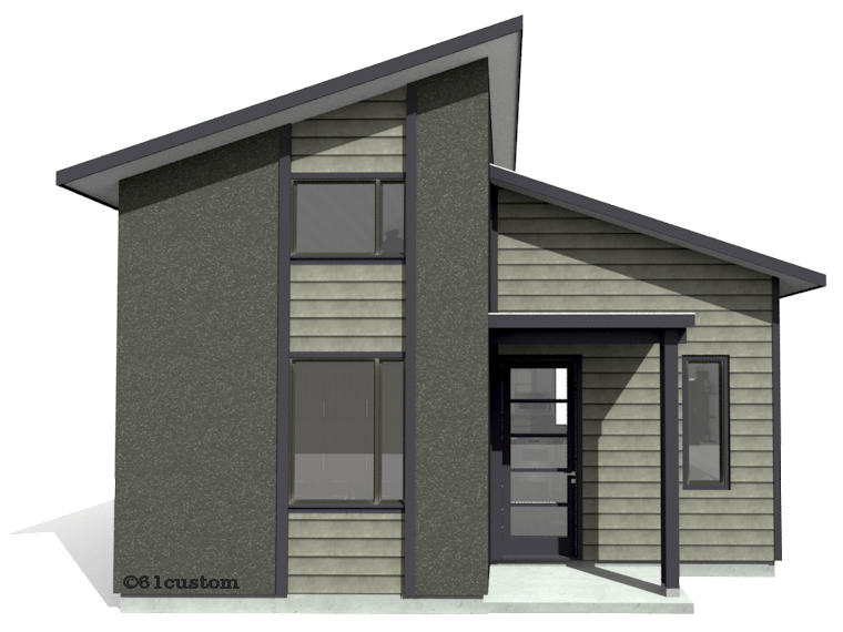 studio500: modern tiny house plan | 61custom