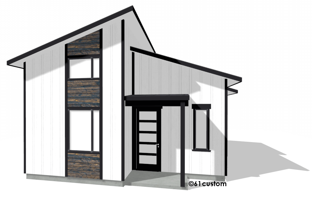 studio500 tiny house plan | 61custom