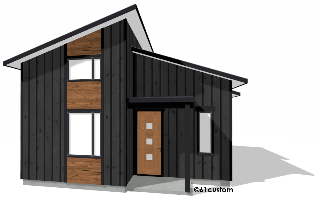 studio500 tiny house plan | 61custom