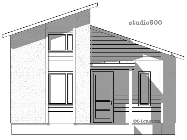 studio500: modern tiny house plan | 61custom
